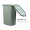 Mind Reader 60L Hamper Laundry Basket with Cutout Handles, Mint